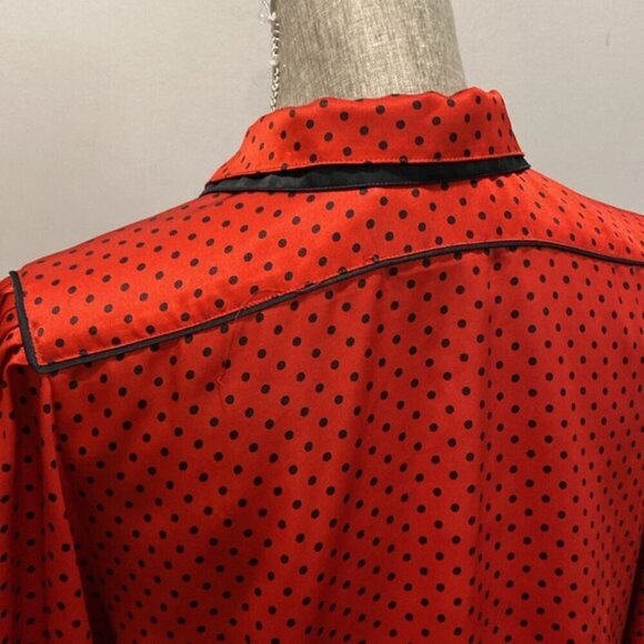 Franck Olivier Red Polka Dot Blouse - Picture 9 of 16